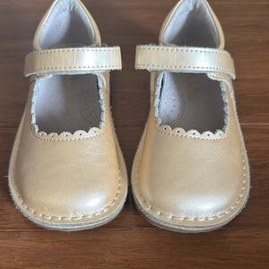 Gold Kids Mary Jane Shoes